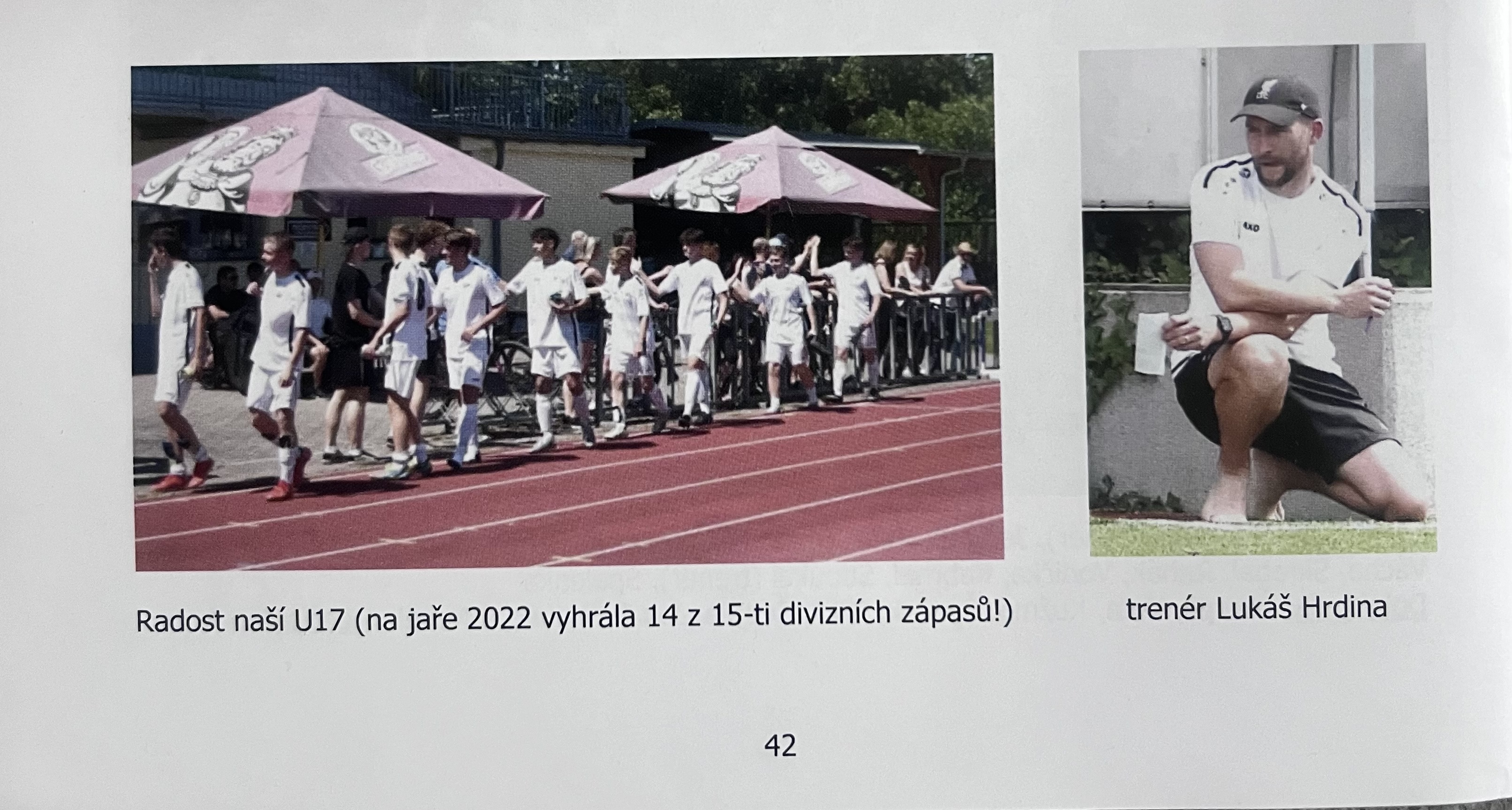 SK Vysoké Mýto ročenka — trenér Lukáš Hrdina