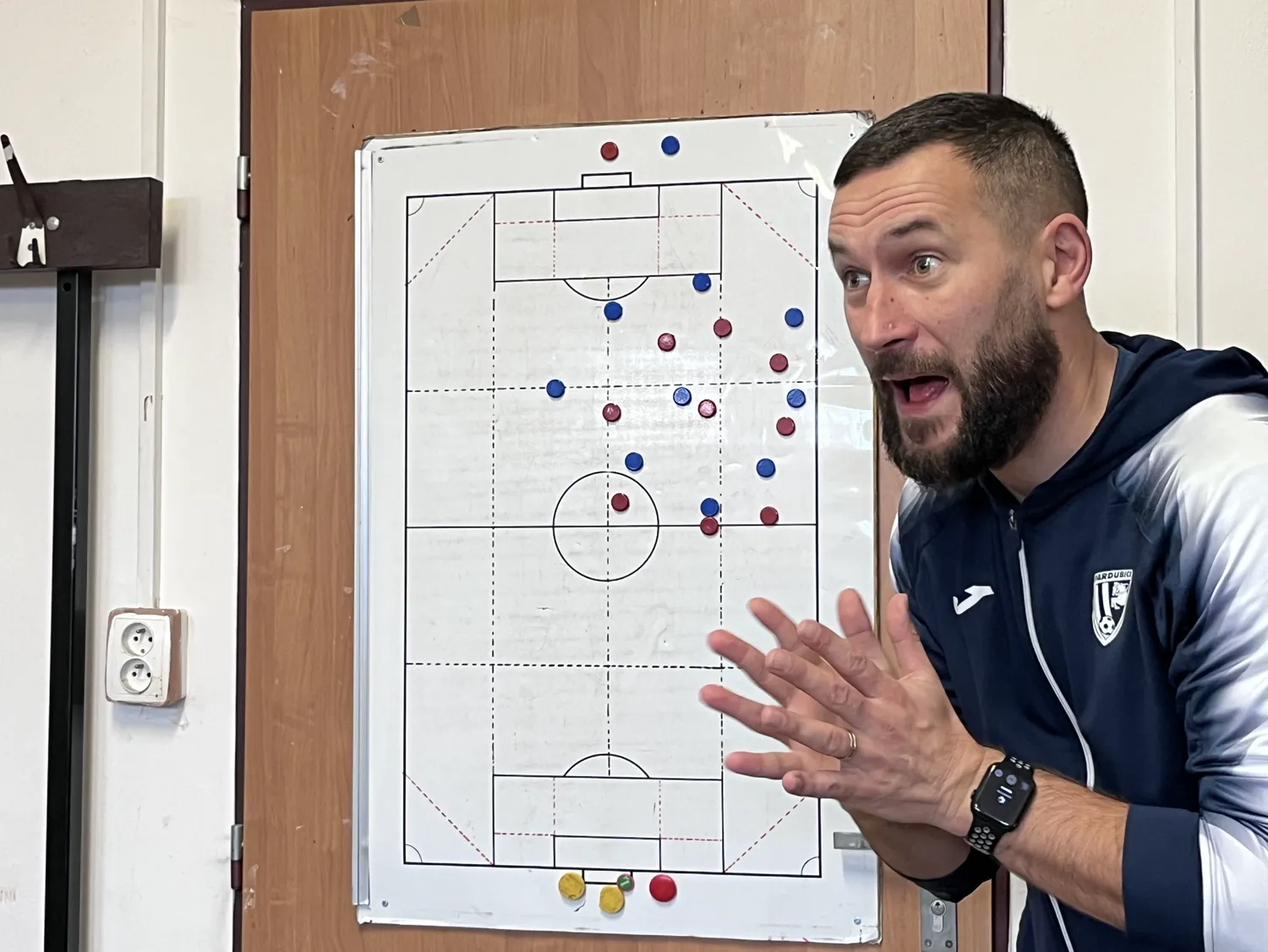 Lukáš Hrdina during a tactical session